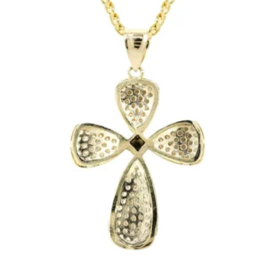 10K Yellow Gold Cross Necklace | Appx. 17.3 Grams