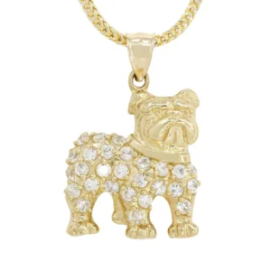 10K Yellow Gold Dog Necklace | Appx. 15.2 Grams