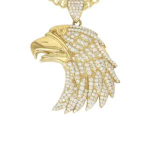 10K Yellow Gold Eagle Head Necklace | Appx. 20 Grams