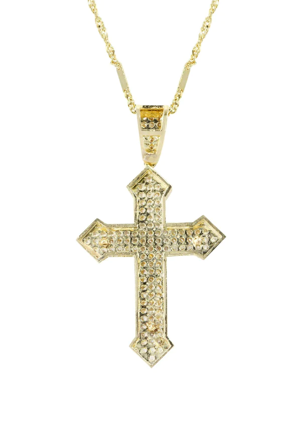 10K-Yellow-Gold-Fancy-Link-Gold-Cross-Crucifix-Necklace-3.webp