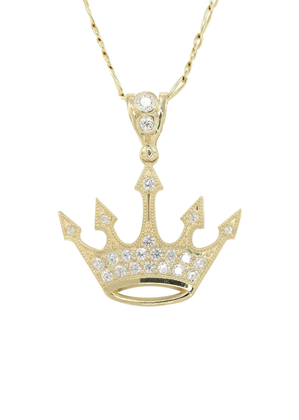 10K-Yellow-Gold-Figaro-Crown-Necklace-2.webp