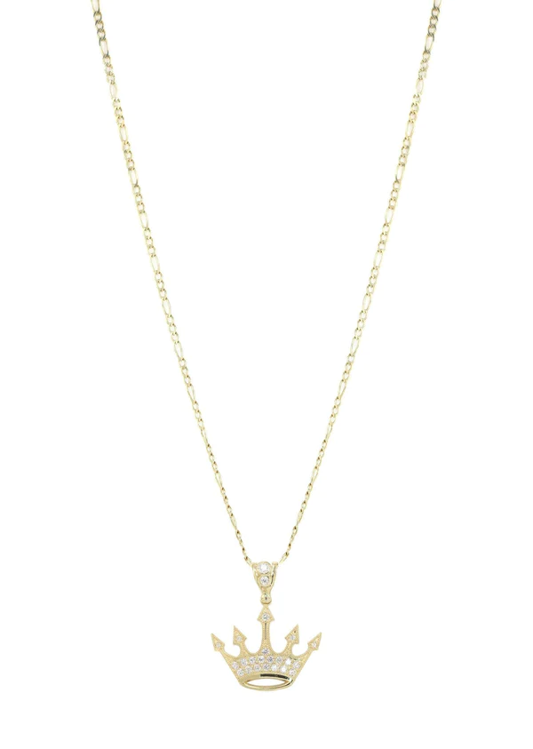 10K-Yellow-Gold-Figaro-Crown-Necklace-6.webp