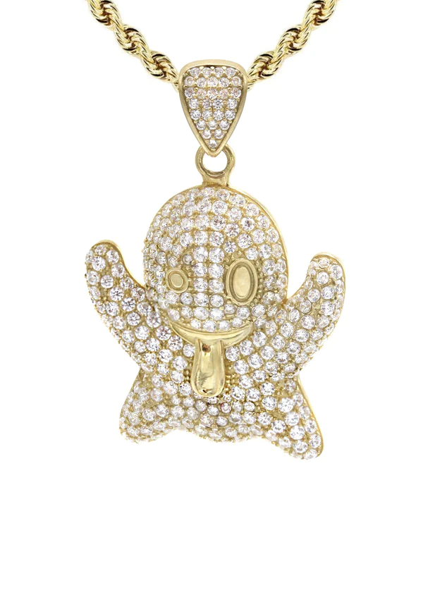 10K-Yellow-Gold-Ghost-Emoticon-Necklace-2.webp