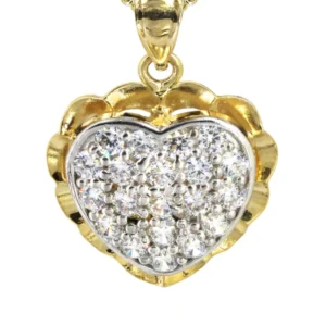 10K Yellow Gold Heart Necklace | Appx. 14.1 Grams