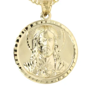 10K Yellow Gold Jesus Piece Necklace | Appx. 14.3 Grams