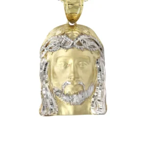 10K Yellow Gold Jesus Piece Necklace | Appx. 21.6 Grams