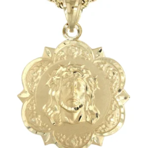 10K Yellow Gold Jesus Piece Necklace | Appx. 13.5 Grams