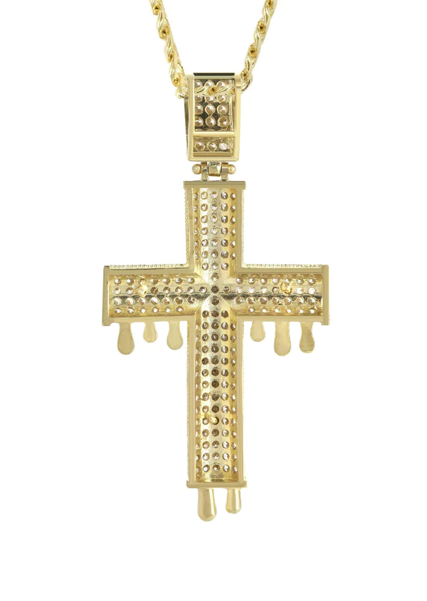 10K-Yellow-Gold-Melting-Cross-Crucifix-Necklace-3.webp