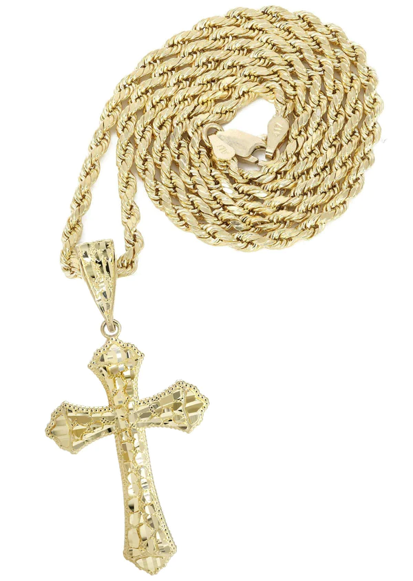 10K-Yellow-Gold-Nugget-Cross-Necklace-1-3.webp