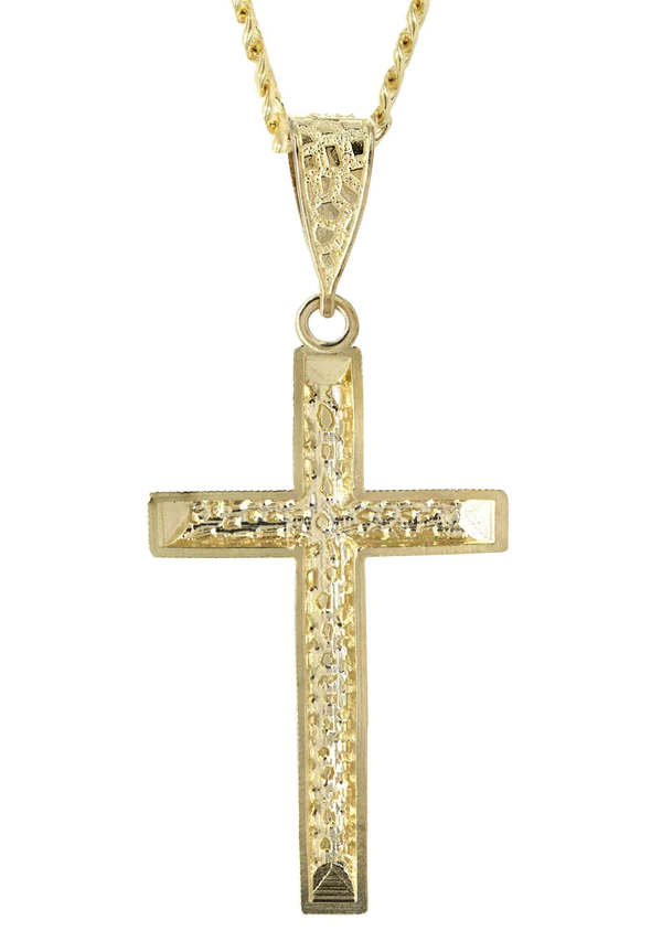 10K-Yellow-Gold-Nugget-Cross-Necklace-3-5.webp
