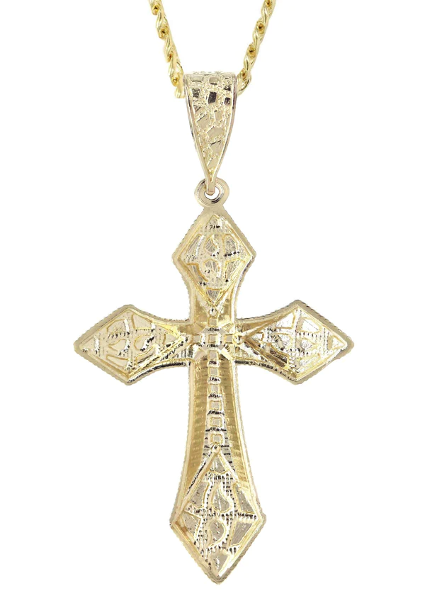 10K-Yellow-Gold-Nugget-Cross-Necklace-4-1.webp