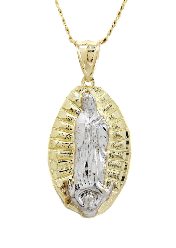 10K-Yellow-Gold-Pave-Virgin-Mary-Piece-Chain-3.webp