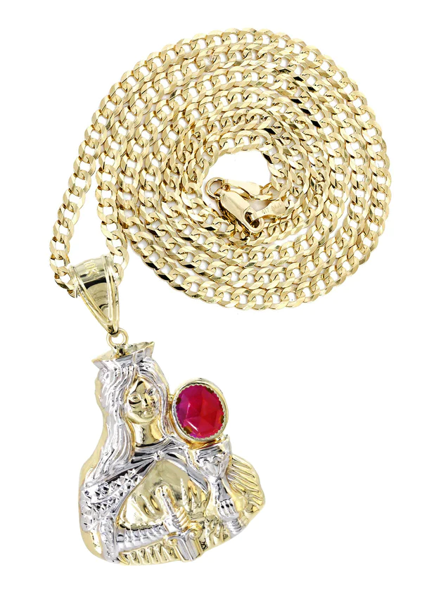 10K-Yellow-Gold-Saint-Barbara-Necklace-with-Ruby-Stone-1.webp