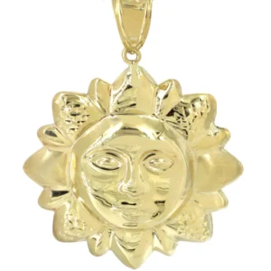 10K Yellow Gold Sun Necklace | Appx. 15.9 Grams