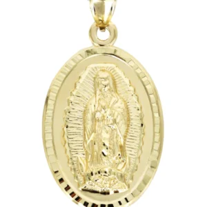 10K Yellow Gold Virgin Mary Necklace | Appx. 15 Grams