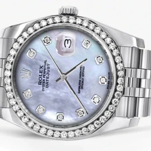 116200 | Hidden Clasp | 36Mm | Rolex Datejust Watch | Mother of Pearl Dial | Jubilee Band