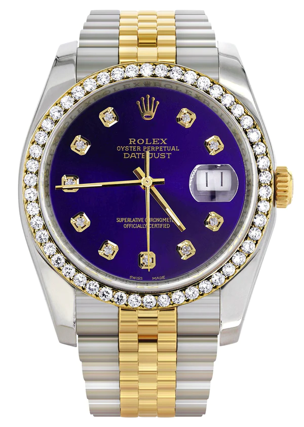 116233-Hidden-Clasp-Diamond-Gold-Rolex-Watch-For-Men-36Mm-Royal-Blue-Dial-Jubilee-Band-1.webp