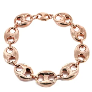 14K Rose Gold Bracelet Gucci Style