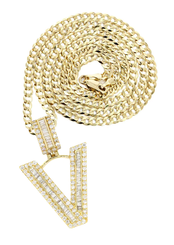 14K-Yellow-Gold-Letter-V-Baguette-Diamond-Necklace-1.webp