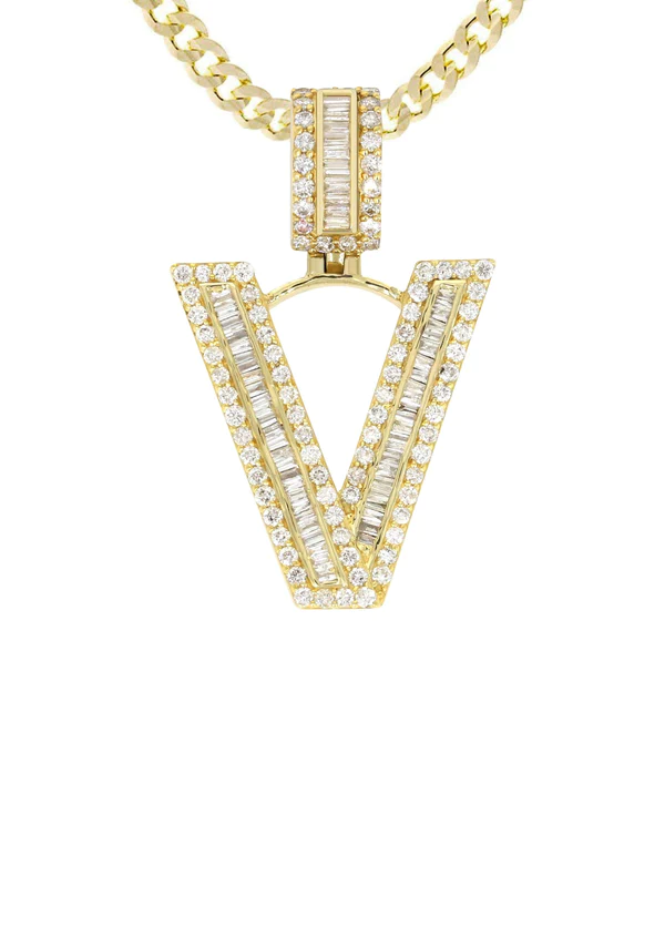 14K-Yellow-Gold-Letter-V-Baguette-Diamond-Necklace-2.webp