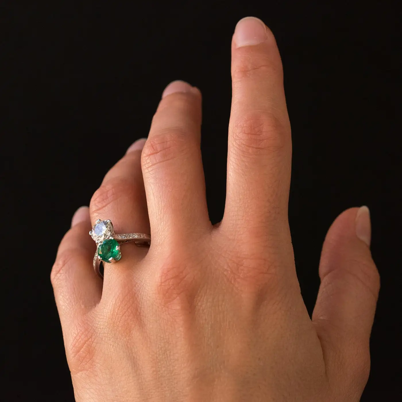 1930s-French-Platinum-Art-Deco-Emerald-Diamond-You-and-Me-Ring-12.webp