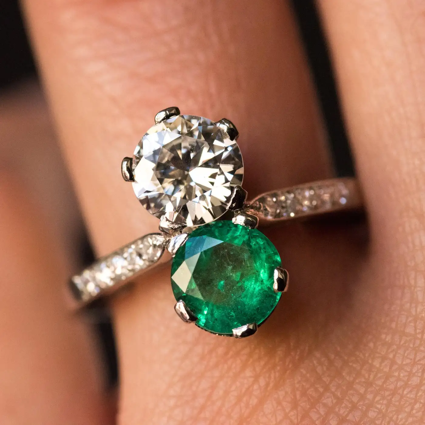 1930s-French-Platinum-Art-Deco-Emerald-Diamond-You-and-Me-Ring-3.webp
