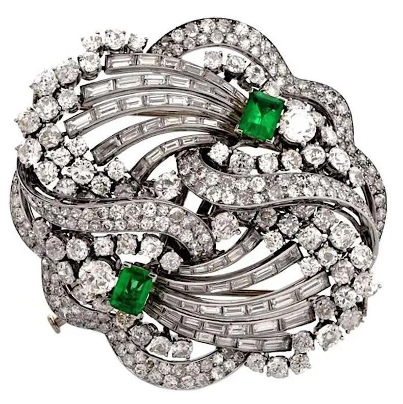 1960s-Boucheron-Paris-Emerald-Diamond-Platinum-Double-Clip-Brooch-Pin-1.webp