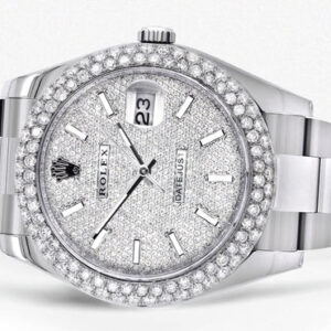 Rolex Datejust II Watch | 41 MM | Diamond Dial | Two Row | Oyster Band