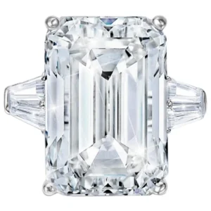 9 Carat Emerald Cut Diamond VS1 Clarity E Colour Triple Ex GIA Certified