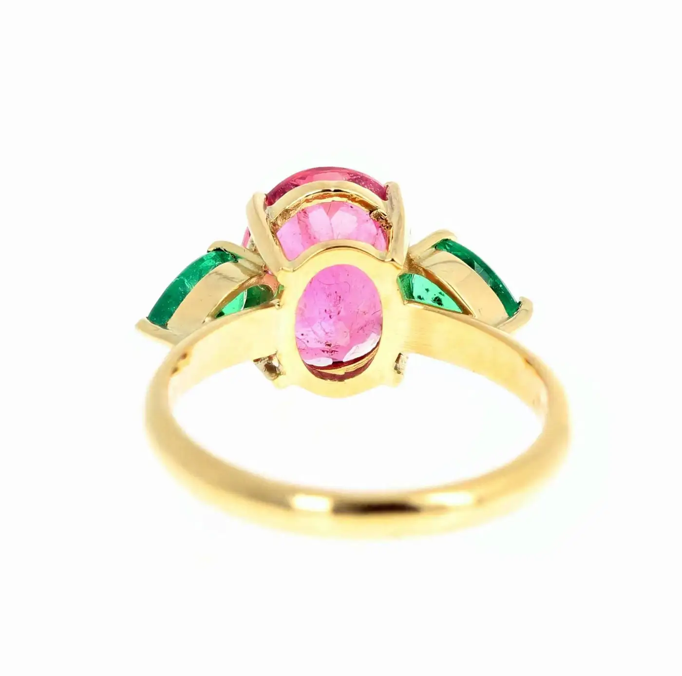 AJD-Elegant-Glittering-2.7-Carat-Tourmaline-Emerald-18-Kt-Yellow-Gold-Ring-4.webp