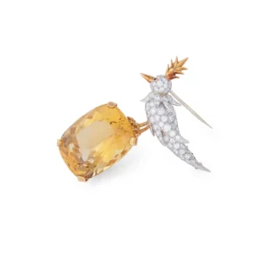 Bird on a Rock Citrine and Diamond Brooch – Jean Schlumberger for Tiffany & Co.