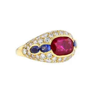 Bulgari Natural No Heat Burma Ruby, Sapphi