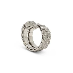 Bvlgari Serpenti Viper White Gold Diamond Ring