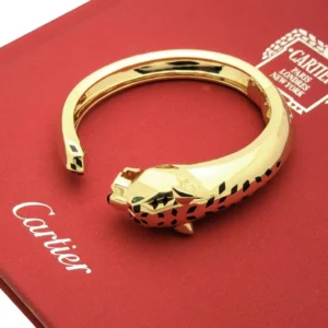 Cartier 18K Yellow Gold Panthere Bangle Bracelet