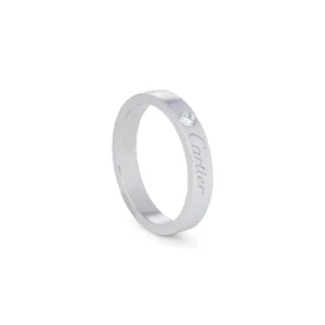 Cartier C De Cartier Platinum Diamond Wedding Band