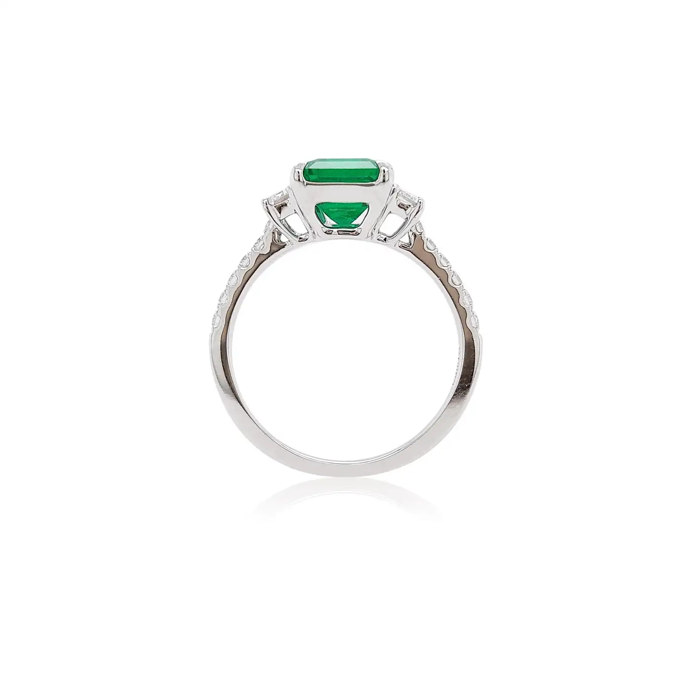 Certified-Colombian-Emerald-White-Diamond-18K-Three-Stone-Engagement-Ring-4.webp