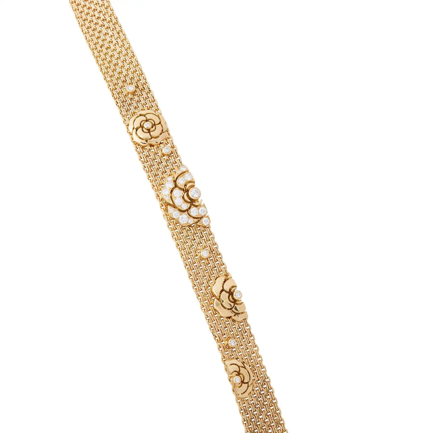 Chanel-Gold-and-Diamond-Camellia-Multi-Strand-Flapper-Necklace-5.webp