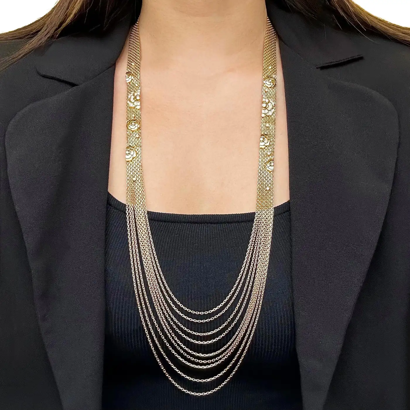 Chanel-Gold-and-Diamond-Camellia-Multi-Strand-Flapper-Necklace-8.webp