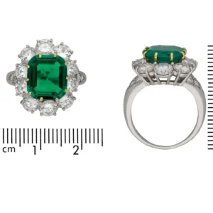 Colombian Emerald and Diamond Ring, American, circa 1980, Van Cleef & Arpels