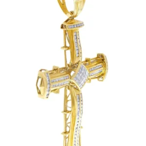 Diamond Cross Pendant| 3.08 Carats| 30.37 Grams