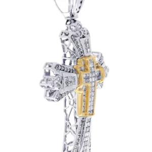 Diamond Cross Pendant| 3.19 Carats| 15.05 Grams