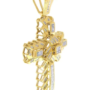 Diamond Cross Pendant| 2.51 Carats| 34.83 Grams