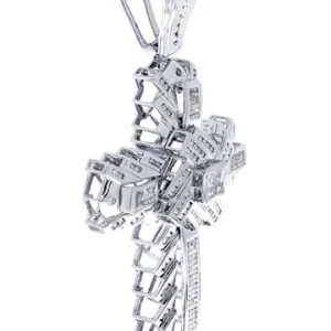 Diamond Cross Pendant| 2.56 Carats| 32.95 Grams