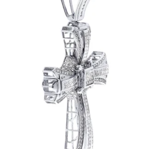 Diamond Cross Pendant| 5.34 Carats| 35.08 Grams