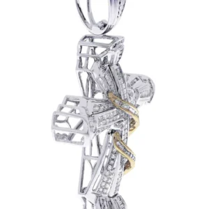 Diamond Cross Pendant| 3.3 Carats| 23.19 Grams