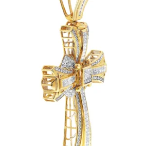 Diamond Cross Pendant| 5.47 Carats| 35.78 Grams