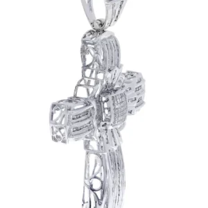 Diamond Cross Pendant| 1.95 Carats| 29.55 Grams