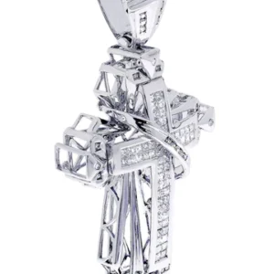 Diamond Cross Pendant| 2.66 Carats| 24.59 Grams