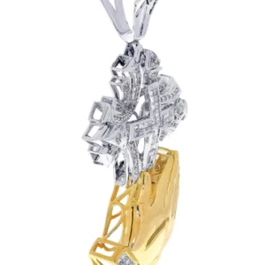 Diamond Cross Pendant| 3.1 Carats| 34.13 Grams