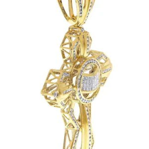 Diamond Cross Pendant| 3.57 Carats| 31.49 Grams